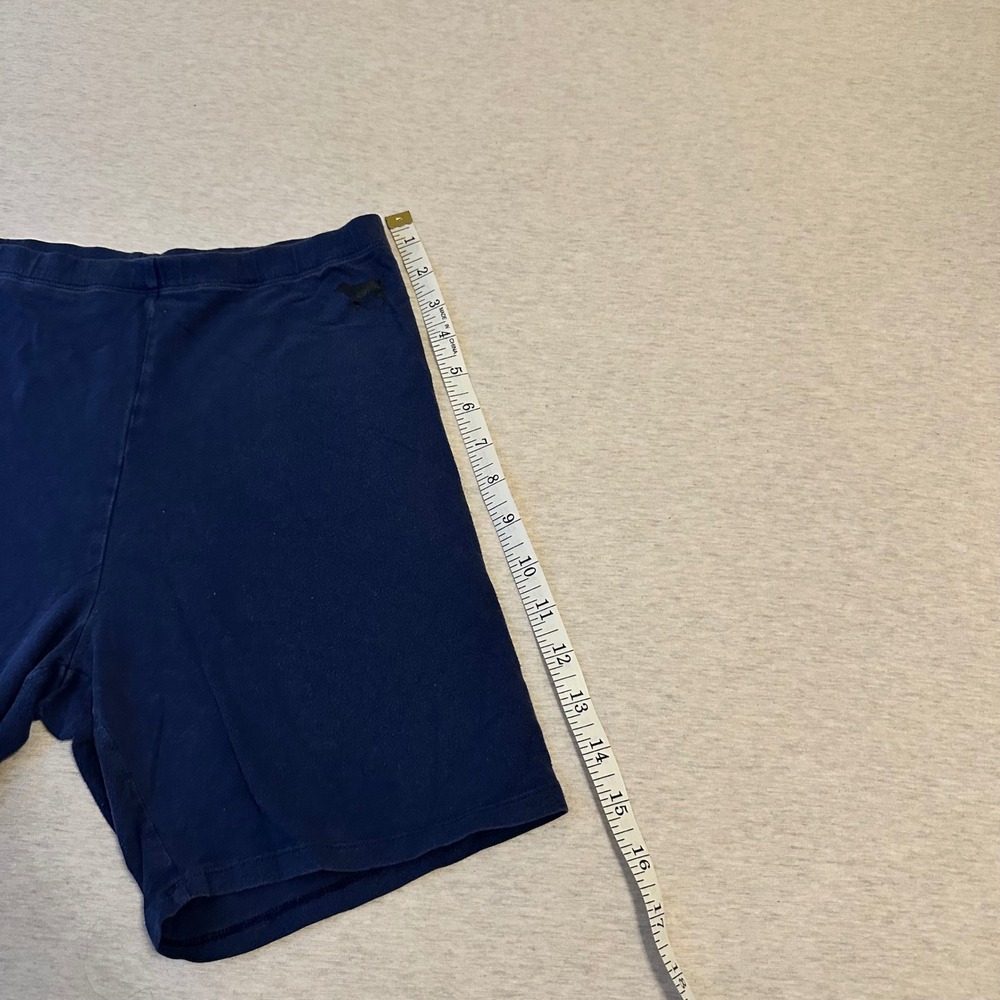 Pink Victoria's Secret Yoga Bike Shorts Navy Blue Women Small Athletic Workout - Picture 2 of 6